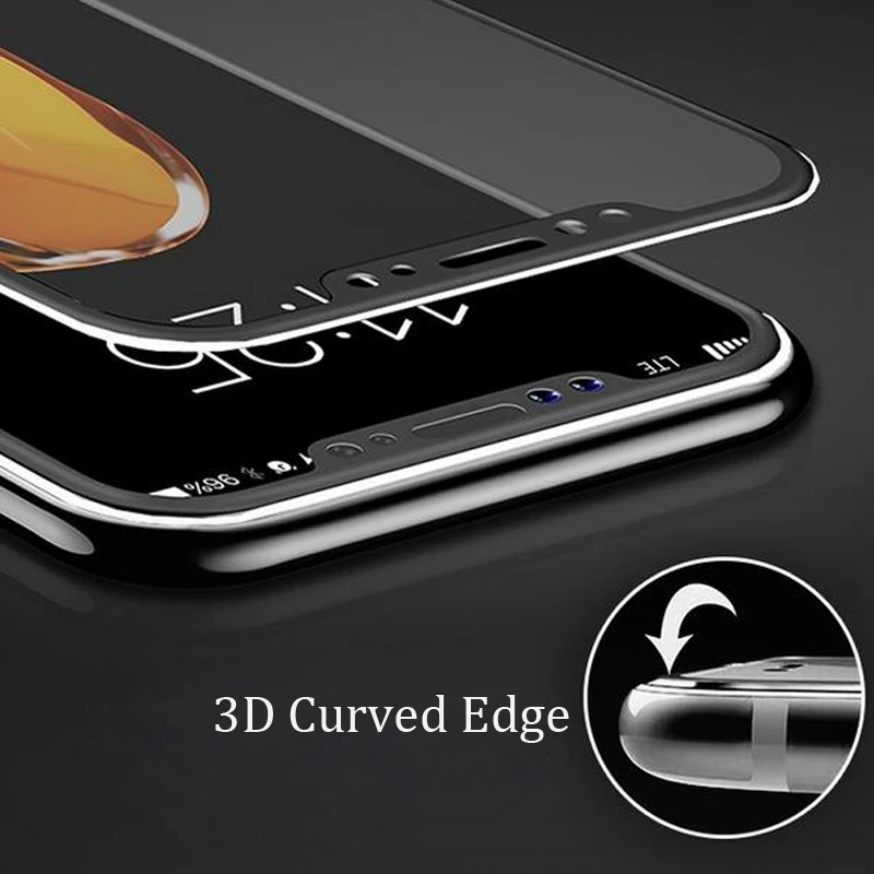 Переднее + заднее закаленное стекло для iPhone X Сменный Чехол с полной защитой