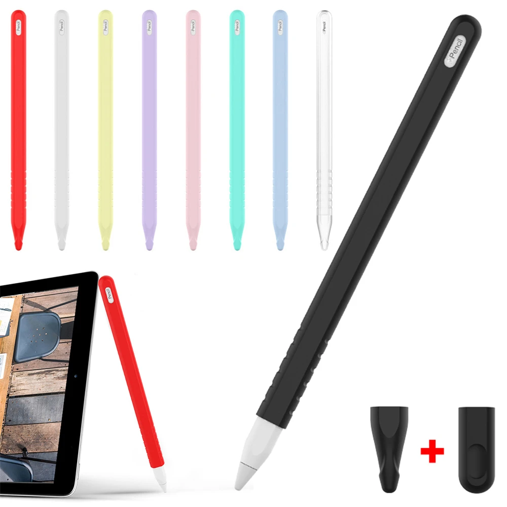 

1PC Soft Silicone Case Nib Cover Sleeve Wrap Tip Holder Protective Skin for Apple Pencil 2 iPad Pro Tablet Pen Accessories