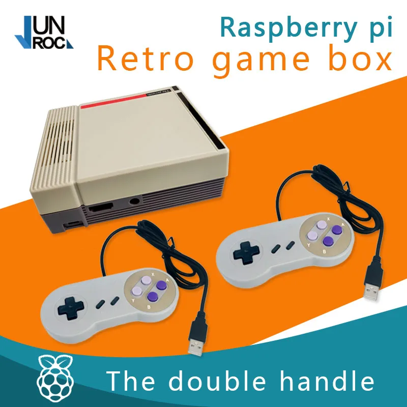 Raspberrry Pi игровая коробка NES чехол NESPI Plus безопасное отключение функциональная кнопка питания комплект для Raspberry Pi 3B +/3B