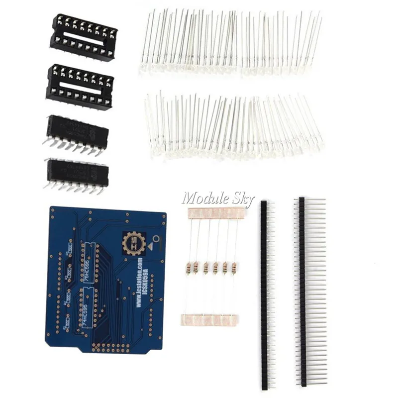 4X4X4 синий/красный/желтый/зеленый светодиодный светильник Набор кубиков 3D DIY