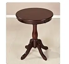 American solid wood balcony small coffee table simple side sofa table living room mini round table. american country wrought iron wood console table desk side table living room entrance metal crafts