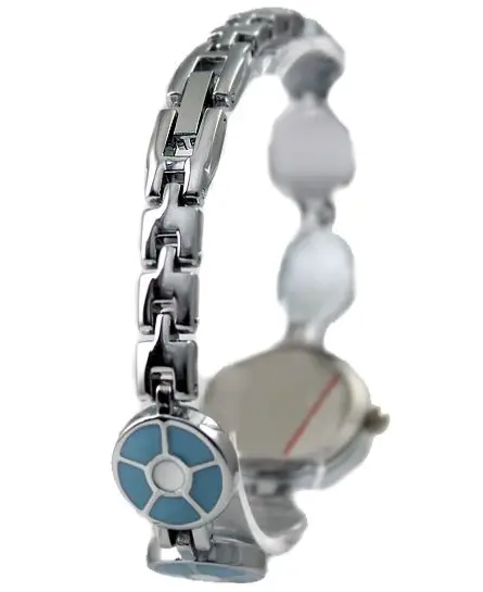 Light Blue Band PNP Shiny Silver Watchcase Light Blue Dial Bracelet Watch FW733B