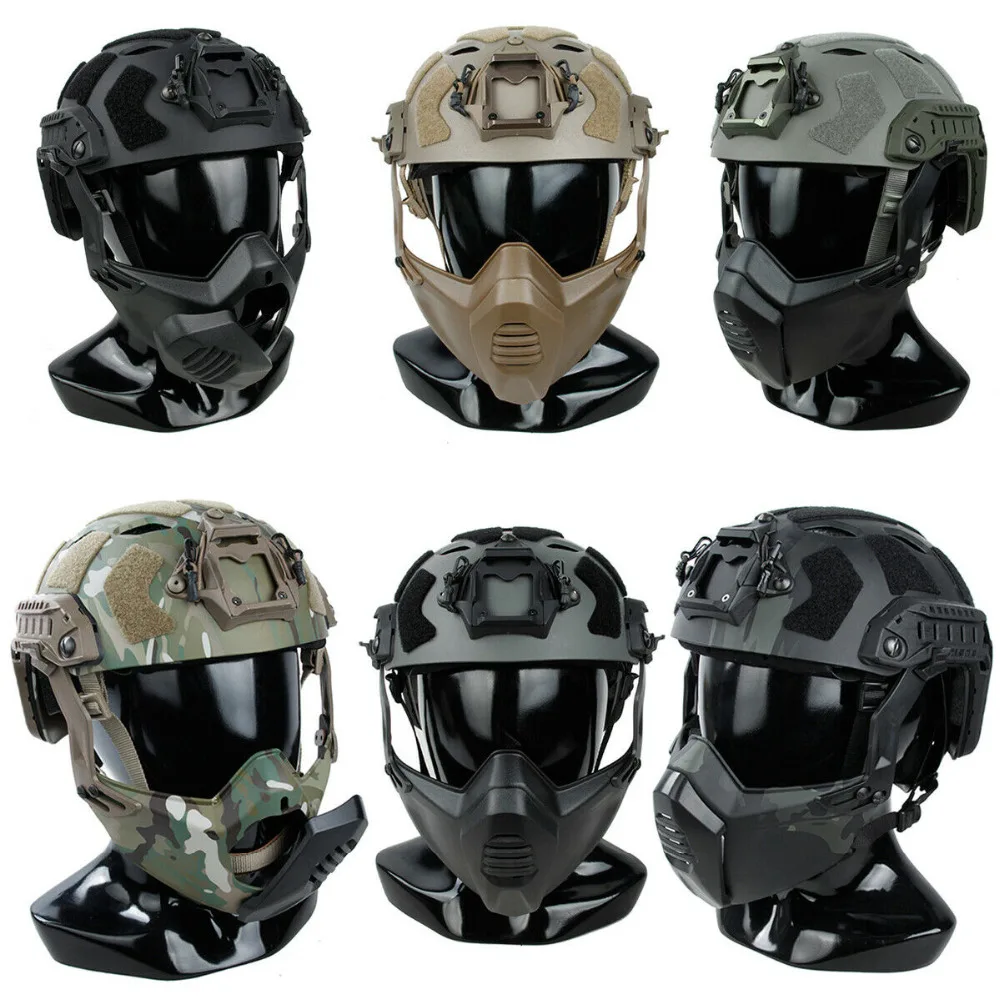 

New SF Tactical Helmets With Holes And SF Masks TMC3217
