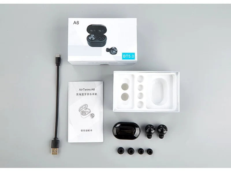 Trumsoon Mini Bluetooth 5,0 беспроводные наушники TWS HD голосовые наушники портативные наушники с зарядным устройством микрофон для смартфонов