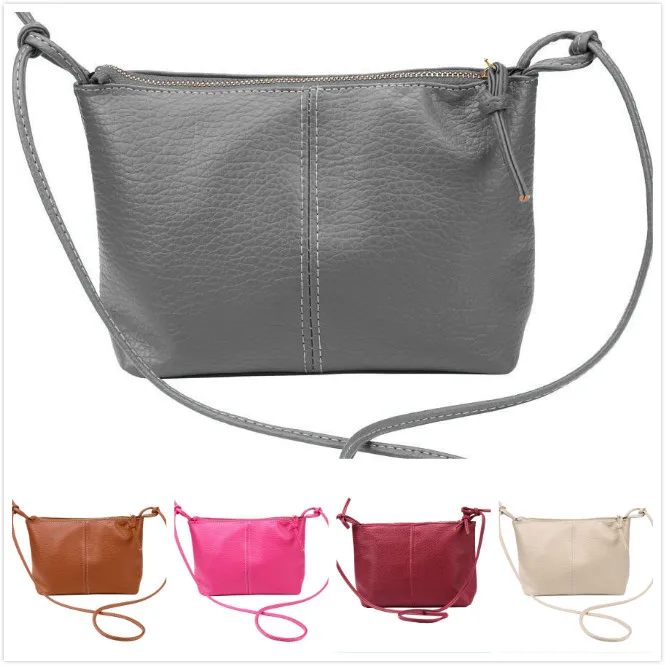 

VSEN New Little Bag Fashion Women Shoulder Bag Satchel Messenger Crossbody Bag Tote Handbag Red White Black Rose Red Brown