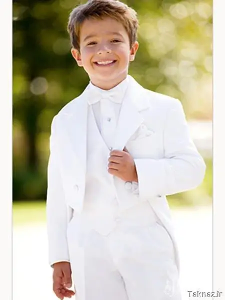 White Boy's Formal Wear Suits For Boy (Jacket+Pants+bowTie+Vest)Notch Lapel Baby Kids Formal Suit Wedding Party Children Tuxedos