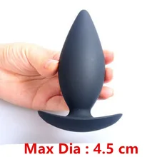 Pure Silicone Anal Butt Plug Anus Beads Stimulator In Adult Games For Couples , Erotic Sex Toys For Women And Men – Dia 4.5 cm