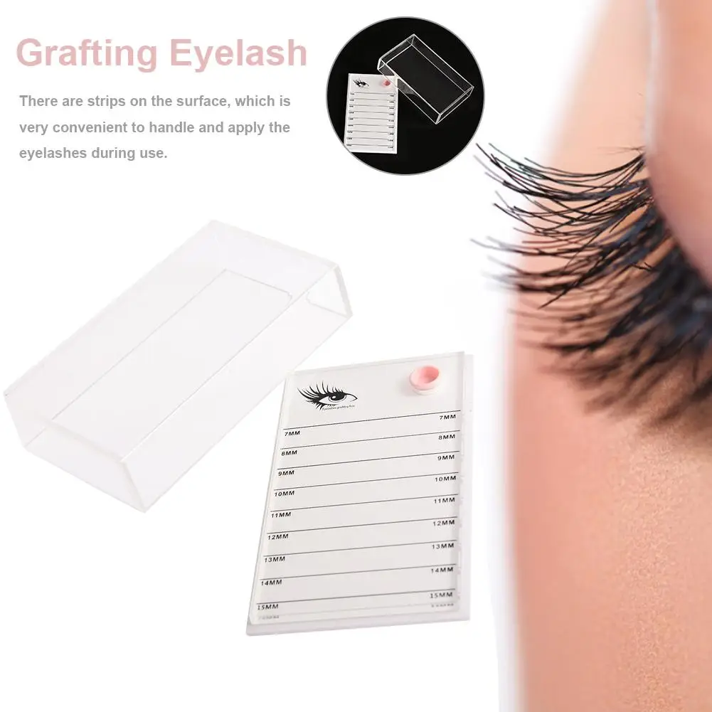Transparent Acrylic Eyelash Grafting Board Dust Box Flower Container Glue Holders Acrylic Eyelash Board Professional Individual Transparent Acrylic Eyelash Grafting Board Dust Box Flower Container Glue Holders Acrylic Eyelash Board Professional Individual