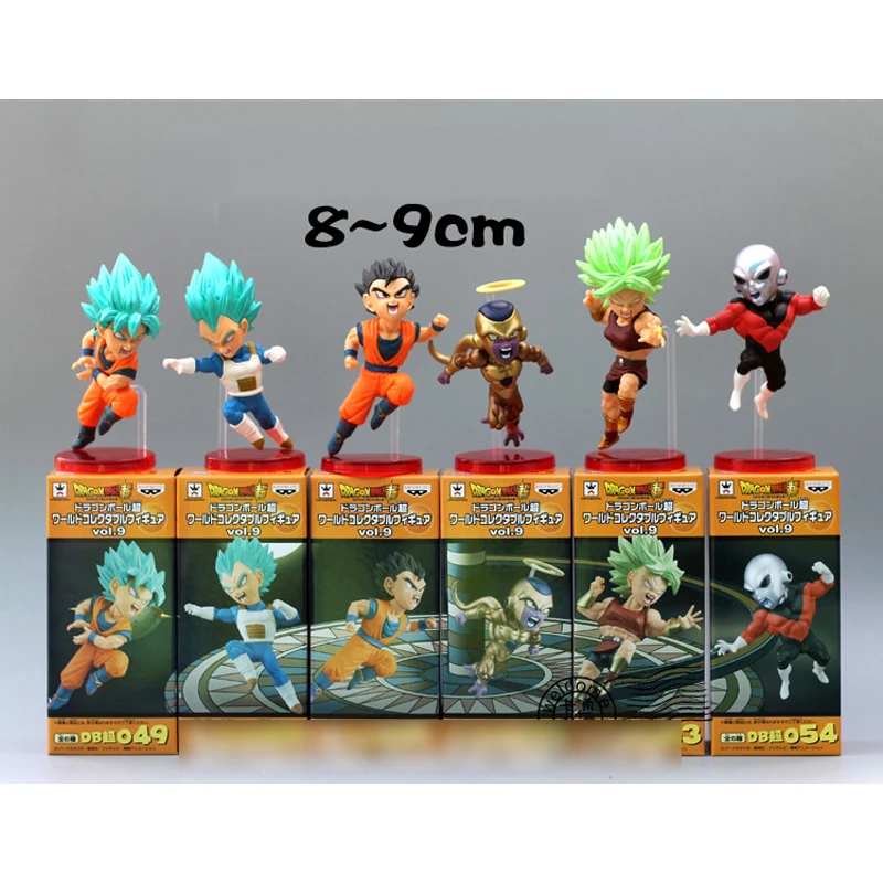 6PCS full set HOT Anime Dragon Ball Super Jiren Goku Kale Caulifla 9cm
