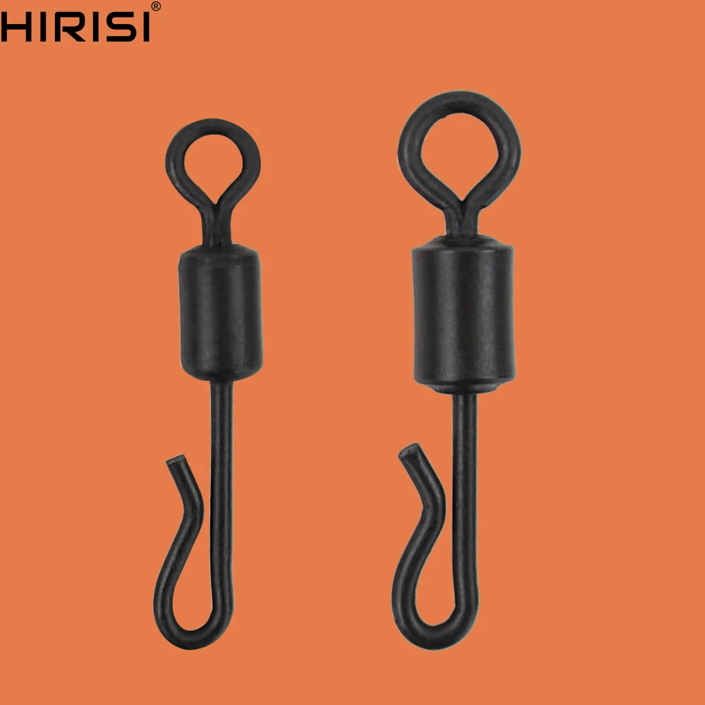 

Carp fishing swivel snap long body Q-Shaped Fishing swivel snap 4# fishing rigs