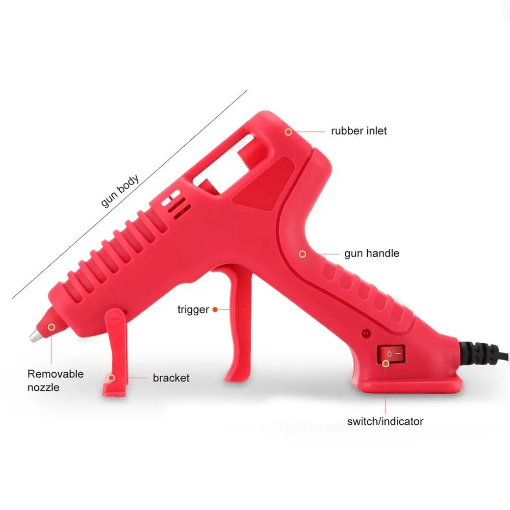 США Тип горячего расплава Клеевой пистолет с клеевой палкой RJ801 30 Вт для DIY игрушка для развития моторики ремонтные инструменты электрический тепловой температуры Клеевые пистолеты