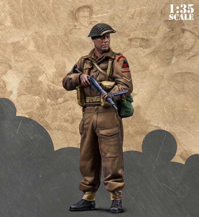 Неокрашенный комплект 1/35 подставка солдат трубка телесные фигурки набор из