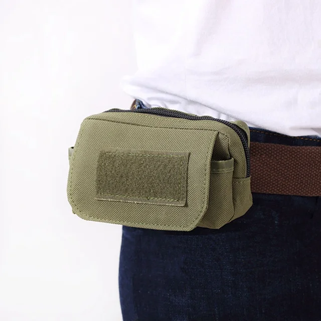 US $2.63 Tactical Utility Pouch Outdoor Pocket Mini Molle Pouch Waist Pack Travel Sports Wear-resistant Trav
