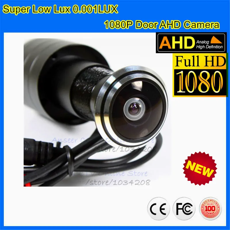 CCTV 1 78 мм объектив рыбий глаз широкоугольный 1080P 2MP мини AHD камера кошачий дверь для