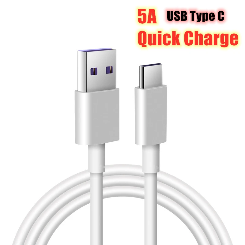 1 м 5А USB Type C кабель для быстрой зарядки Huawei Mate9/Mate9 Pro/Mate10/Mate10 Pro/P10/P10 Plus Honor V10 Type-C |