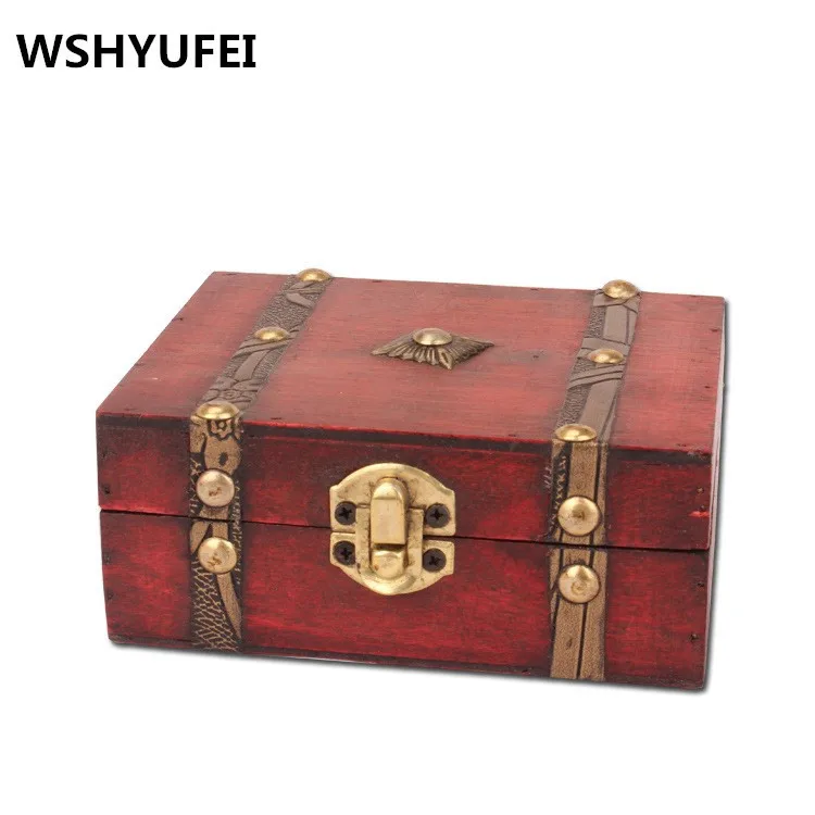 Лучшие продажи Восстановленный древний способ чехол на заказ ювелирные изделия антикварная коробка для хранения швейная коробка с небольшой деревянной коробкой - Цвет: A