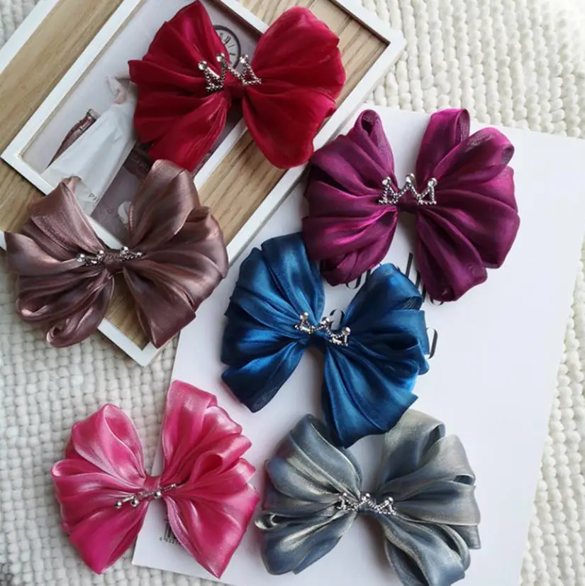 

Заколка для волос с бантом из бутика, детская заколка для волос с бантом для девочек, высококачественные детские заколки, аксессуары для вол...