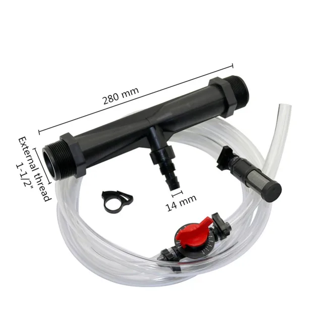 1 Hüvelykes 1,5 Férfi Szál Venturi Műtrágya Injektorkészletek Tupe Kerti Mezőgazdasági Öntözőrendszer Eszköz 1Set - Image 3