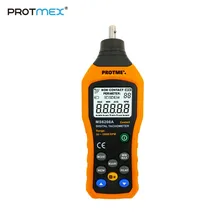 Protmex цифровой тахометр, MS6208A Контактное измерение скорости Тахометр 50-19999 ОБ/мин измеритель скорости контакт тахометр RPM метр