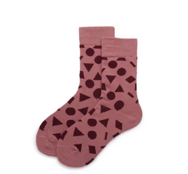 

2019 new Monet Korean version of the socks spring and autumn breathable stripes long tube women's socks cotton ald01