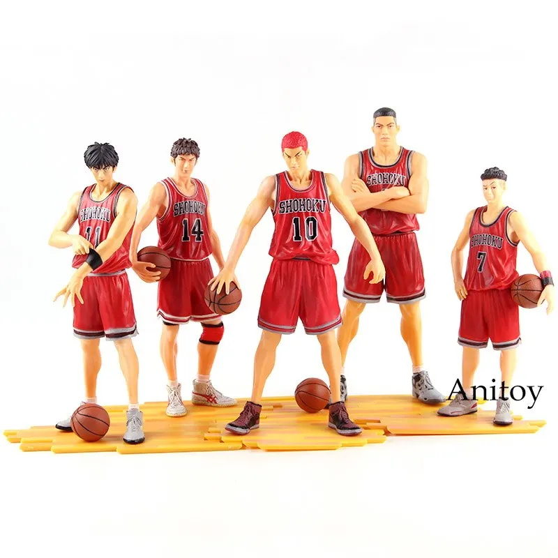 

Slam Dunk Miyagi Ryota Akagi Takenori Mitsui Hisashi Hanamichi Sakuragi Rukawa Kaede Figure Action PVC Collectible Model Toy