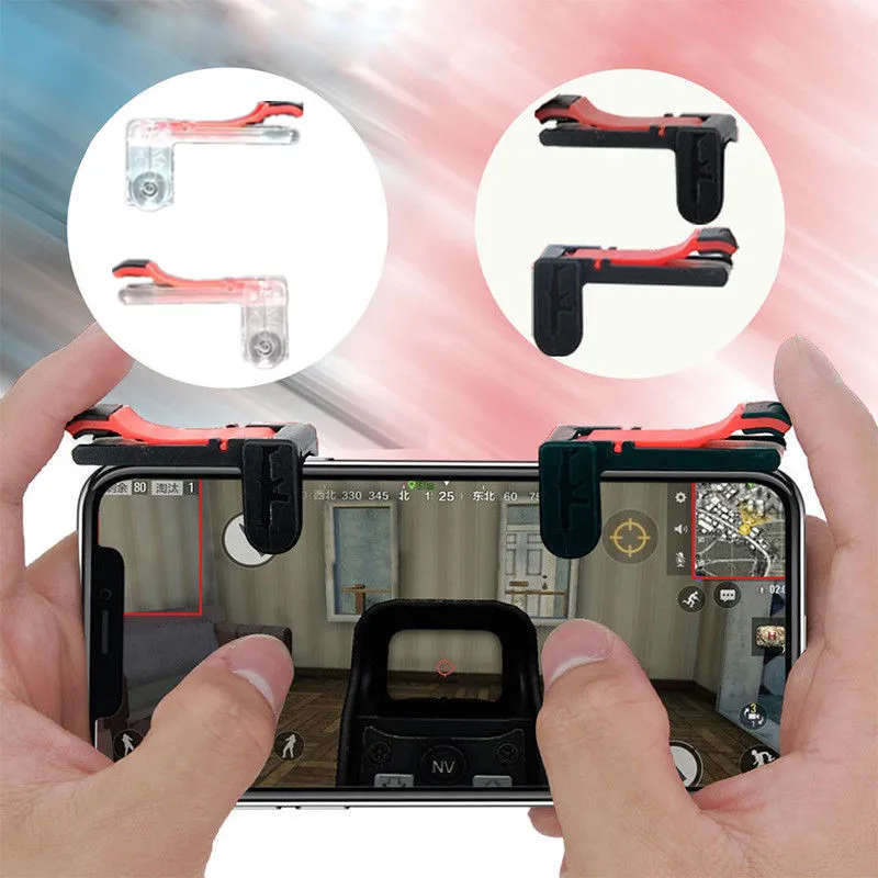 1Pair PUBG Trigger Portable Mobile Controller For PUBG L1R1 Shooter Aim Key Free Fire Button Gamepad For PUBG Gaming Accessories 1Pair PUBG Trigger Portable Mobile Controller For PUBG L1R1 Shooter Aim Key Free Fire Button Gamepad For PUBG Gaming Accessories