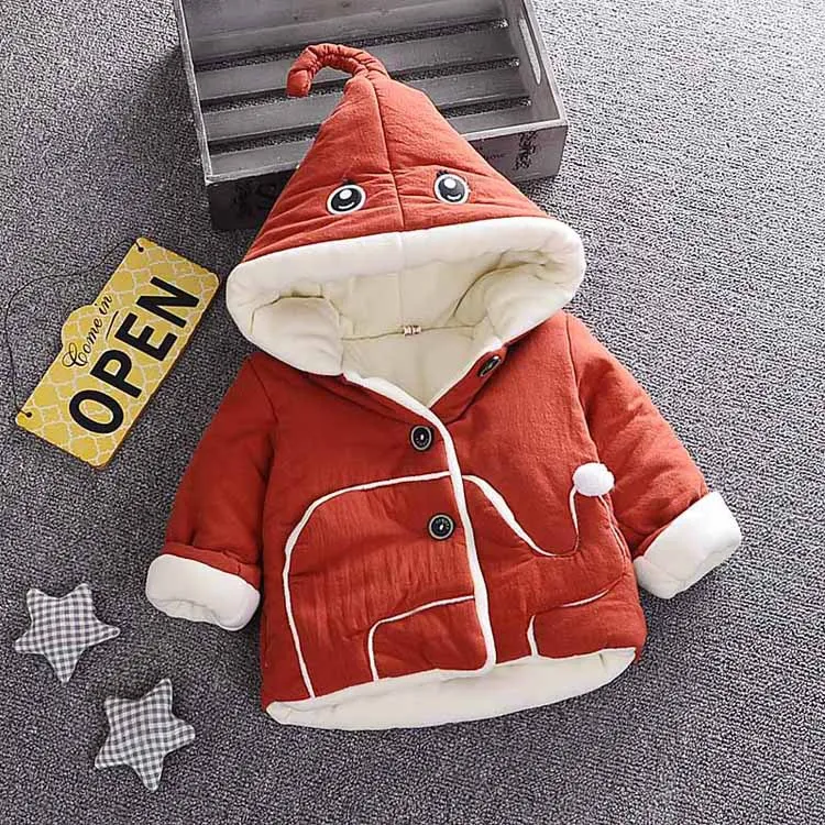 Autumn Winter Baby Girl Clothes Sweet Long Sleeve Hooded Jackets Kids