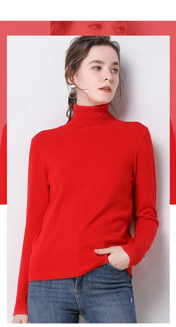 2019 Autumn Winter sweater women turtleneck cashmere sweater knitted pullover women sweter fashion sweaters new Plus Size tops 48 详情_38 拷贝