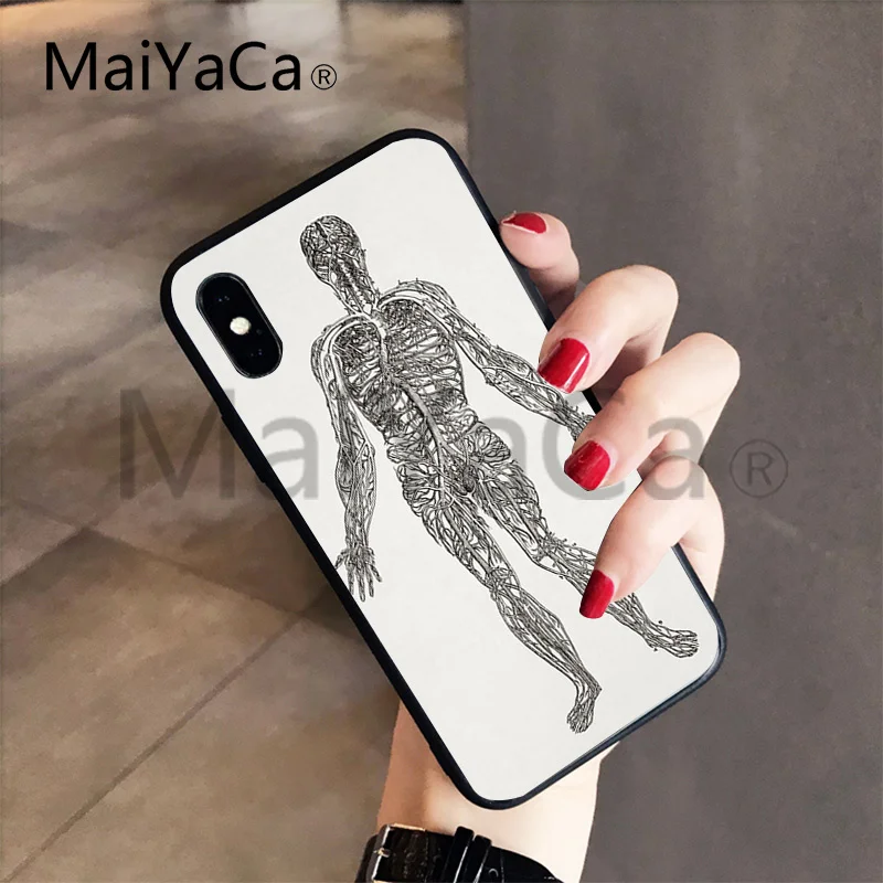 MaiYaCa для iphone 7 6 X Чехол Анатомия человека популярный чехол для телефона для iphone 8 8plus 7 7plus 6 6plus 5 5S 5c SE XS XR XSMAX чехол