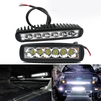 

18W 9-80V Off-road LightS Car LED Work Light Bar Headlights Fog Driving Lamp for Car Boat SUV Outdoor Camping Car Light