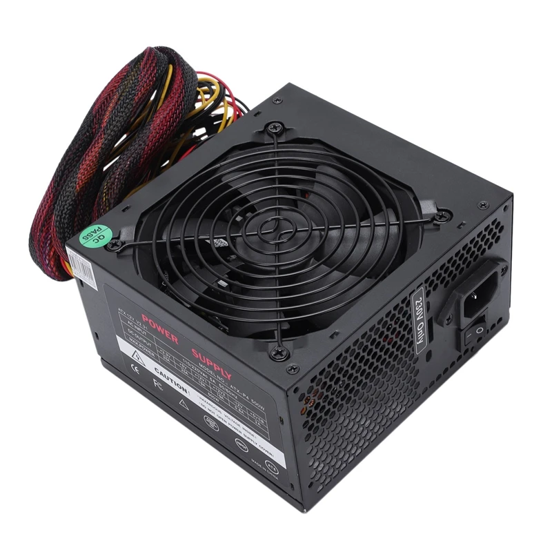 HOT-170-260V ماكس 500 W امدادات الطاقة Psu Pfc مروحة كاتمة للصوت 24Pin 12 V جهاز كمبيوتر شخصي Sata الألعاب Pc امدادات الطاقة ل إنتل amd الكمبيوتر