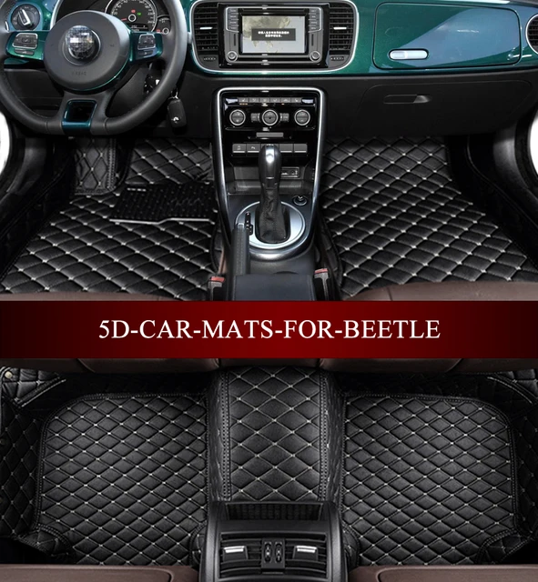 Leather car mats for Volkswagen Beetle hatchback convertible R line