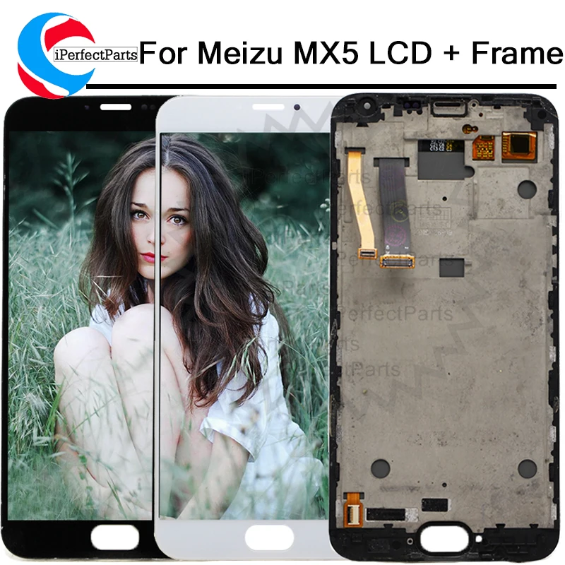 

5.5'' tested For MEIZU MX5 LCD Display +Digitizer Touch Screen With Frame Replacement Parts Display For Meizu MX5 LCD