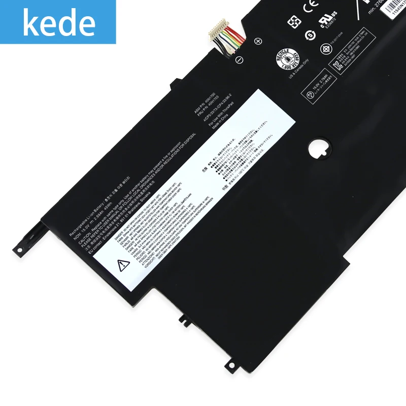 Kede X1 Аккумулятор для ноутбука 45N1700 45N1701 45N1702 45N1703 Lenovo ThinkPad Carbon Gen 3 серии 4ICP5/58/73 2 15 в