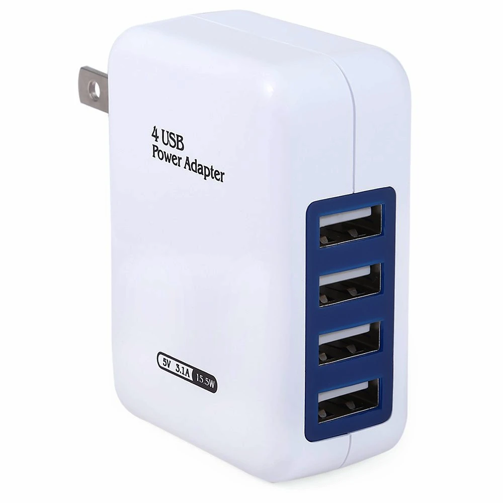 

Universal 4Port Charger US/EU Plug USB Power Adapter Travel Wall Charger for iPhone 6 6S Plus for Samsung S6 S7 for iPad