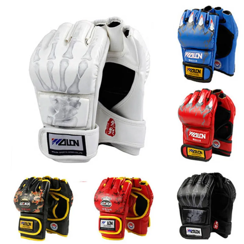 88 Sales champion MMA Muay NEW Thai Kick Boxing Gloves Half Fighting