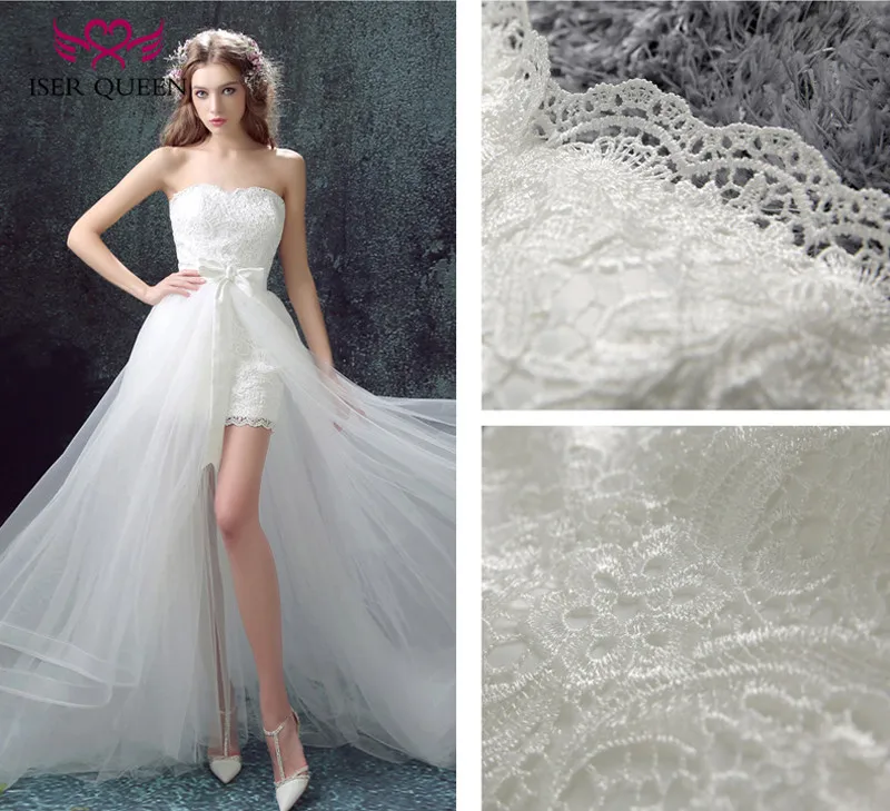 Iser Queen Off Shoulder Fashion Two In One Wedding Dress 2019 Lace