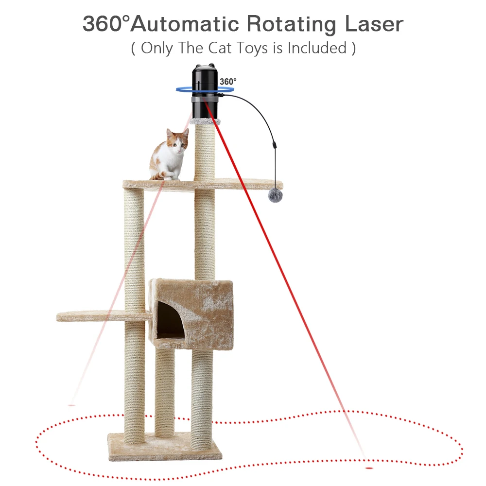360 градусов автоматический вращающийся лазер электронное движение красная точка лазер Кошка Игрушка Тизер Забавный Упражнение котёнок Кот Игрушка поставщики товаров для животных
