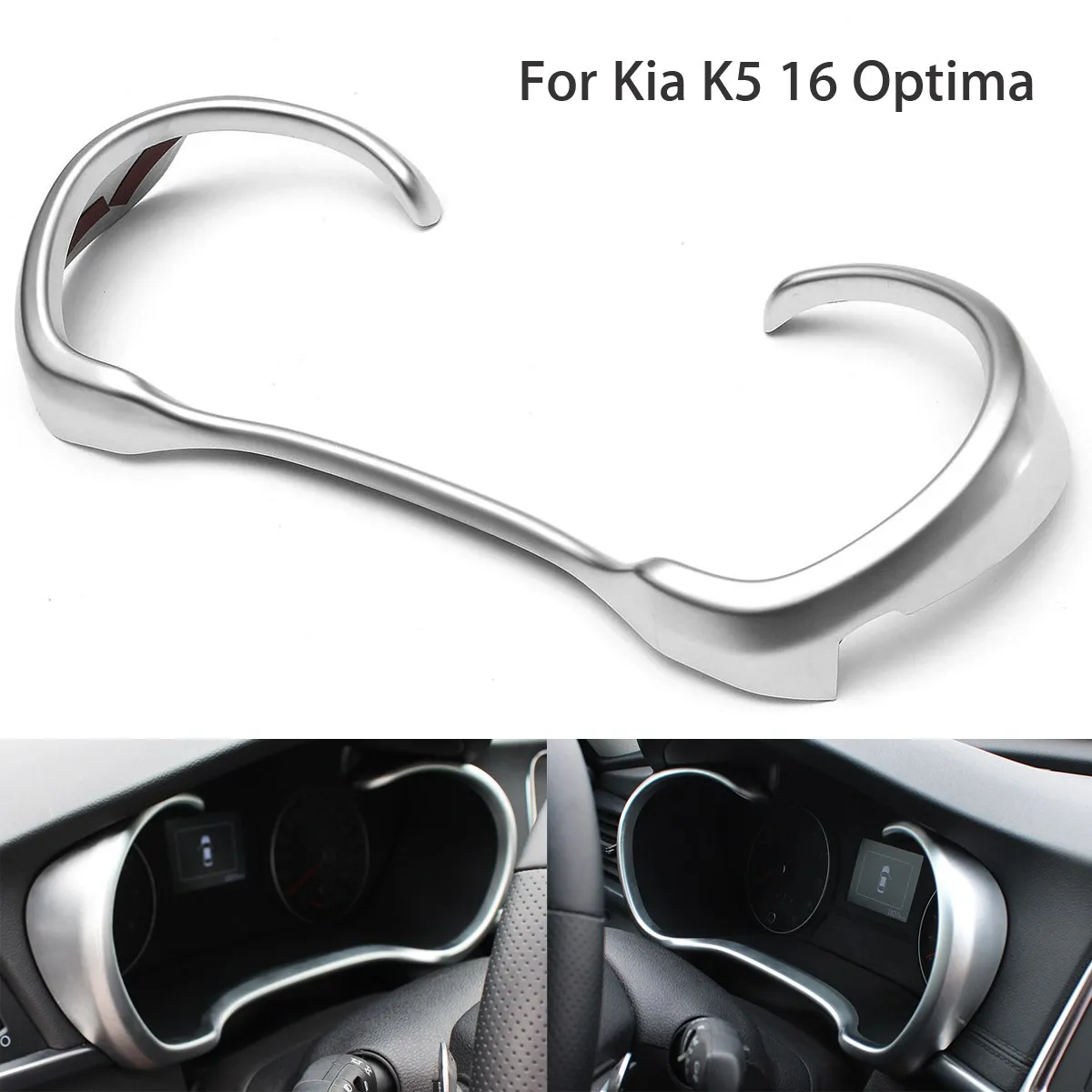 Newest Chrome Car Gauge Center Console Fuel Meter Panel Side Cover Trim Fit For Kia K5