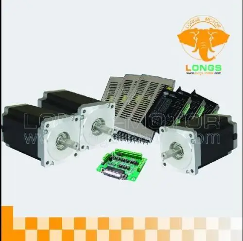 3-осевой шаговый двигатель Nema 34 1232OZ-IN 34HS1456 &amp driver DM860A 3pcs power CNC плазменный и