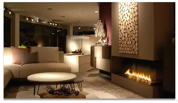 

18 inch Long silver or black Intelligent Wifi Remote control modern ethanol fireplace burner