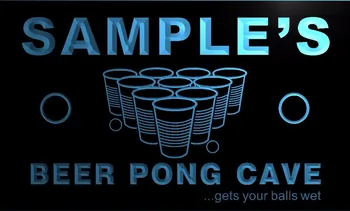

TM048 Name Personalized Custom Beer Pong Cave Bar Beer Neon Light Sign