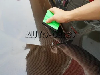 

Premium Quality Superior Glossy 5D Carbon Fiber Vinyl Film car Wrapping Vinyl Stickers With Air Free Waterproof Size:1.52*20m