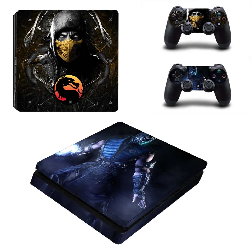 

Mortal Kombat Skin PS4 Slim Vinyl Sticker for Playstation 4 Console & for Dualshock 4 Controller Stickers