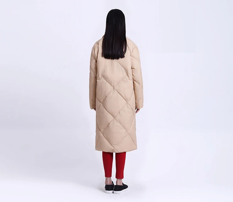 IRINAY036, дизайн, Женское пальто, короткое, Ретро стиль, зазубренный воротник, однобортное, свободное, длинное, белое, утиный пух, куртка, зима