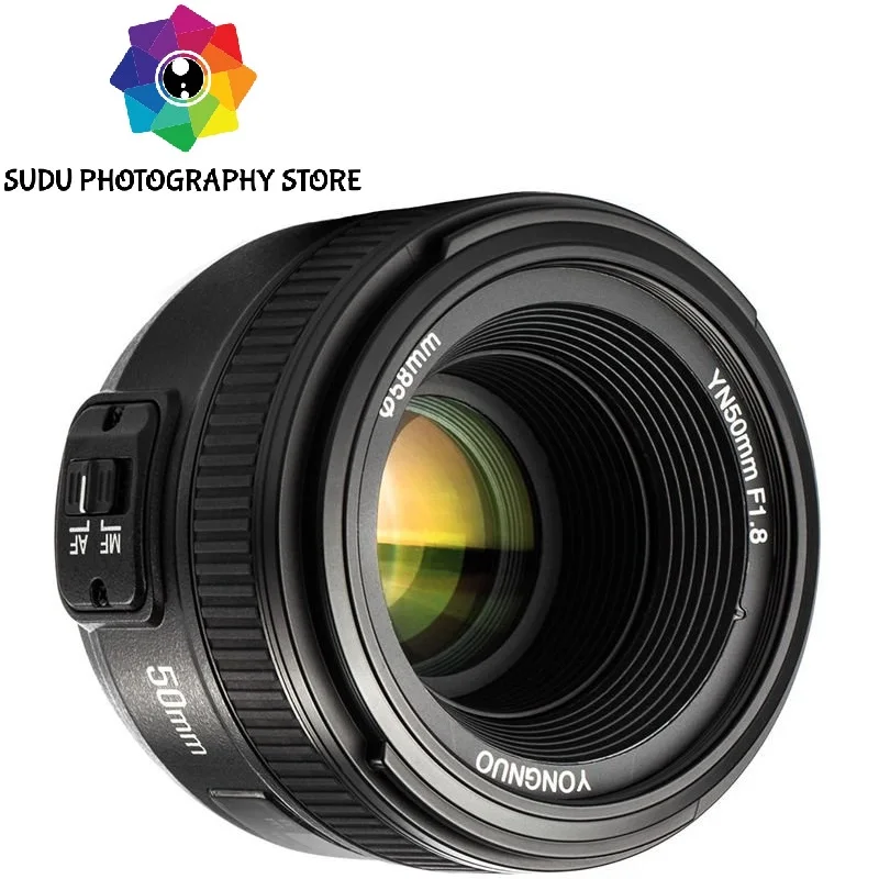 YONGNUO YN50mm F1.8 AF/MF стандартный основной объектив для Nikon объектив