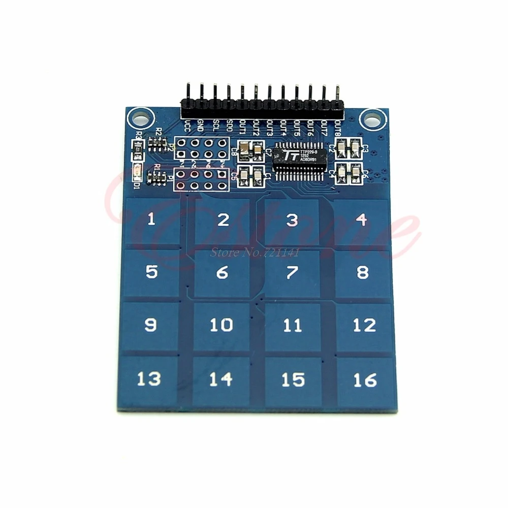 

Switch Digital Touch TTP229 16 Channel Capacitive Touch Sensor Module Switching Transducer
