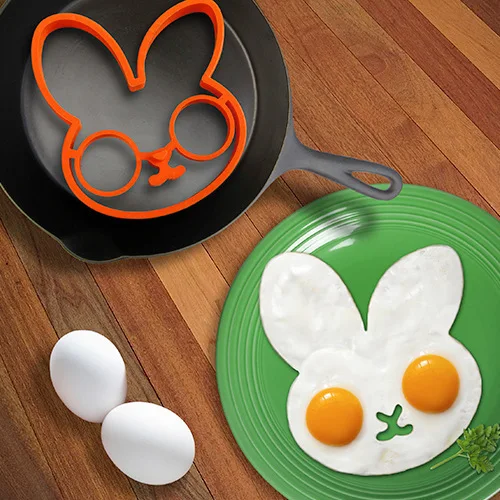 Креативный кролик жареная форма для омлета форма Пищевая силиконовая форма для выпечки Форма для торта омлет формирователь колец DIY еда форма для завтрака