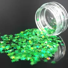 1 коробка зеленые акриловые порошок кристаллический полимер дизайн ногтей строитель Ложные бусины для ногтей дизайн для мА Полимер инструменты для ногтей звезды