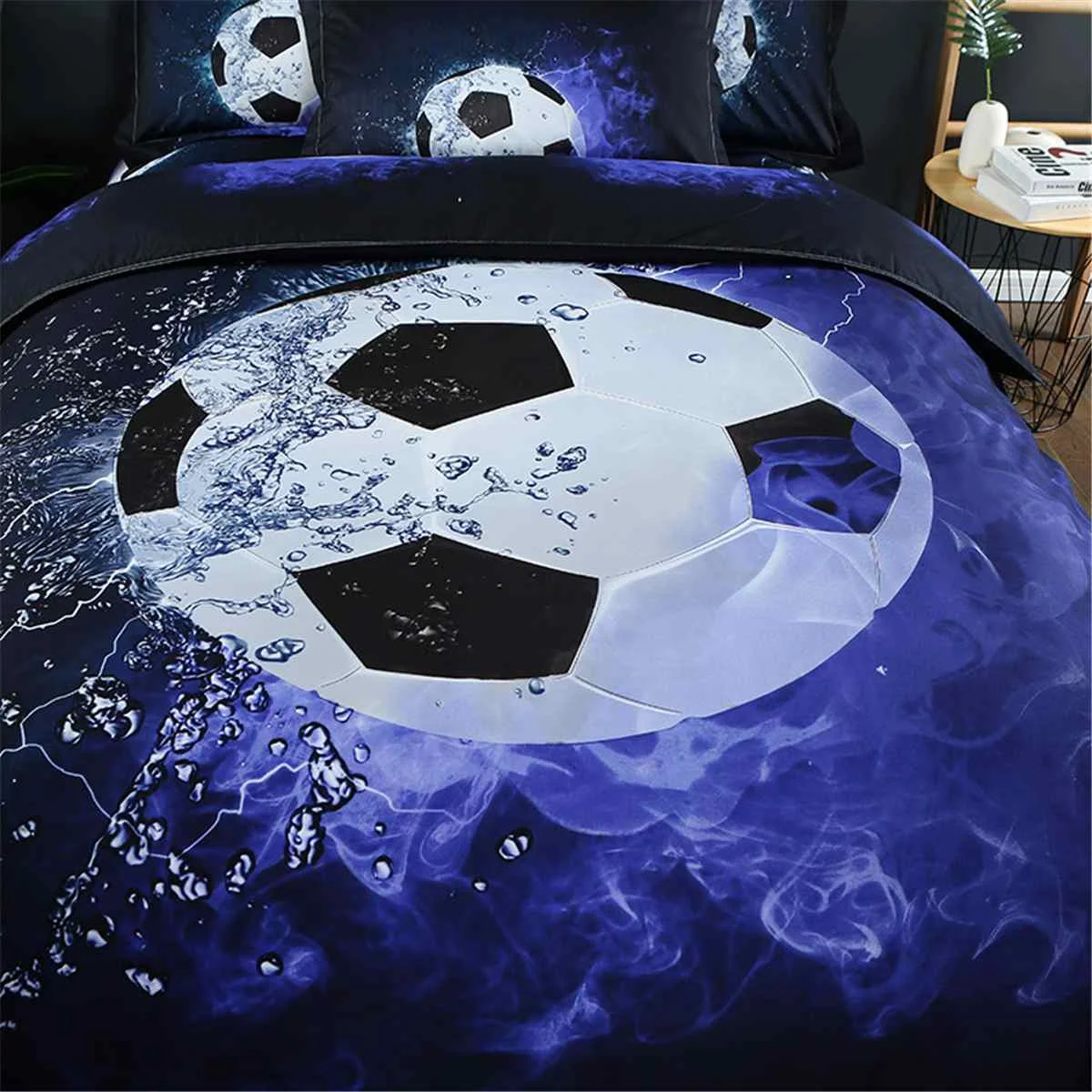 1 XDuvet غطاء + 2X كيس وسادة 3D لكرة القدم حاف الملك حجم الرياضية المطبوعة لحاف غطاء كيس وسادة طقم سرير ديكور غرفة نوم 1 XDuvet غطاء + 2X كيس وسادة 3D لكرة القدم حاف الملك حجم الرياضية المطبوعة لحاف غطاء كيس وسادة طقم سرير ديكور غرفة نوم